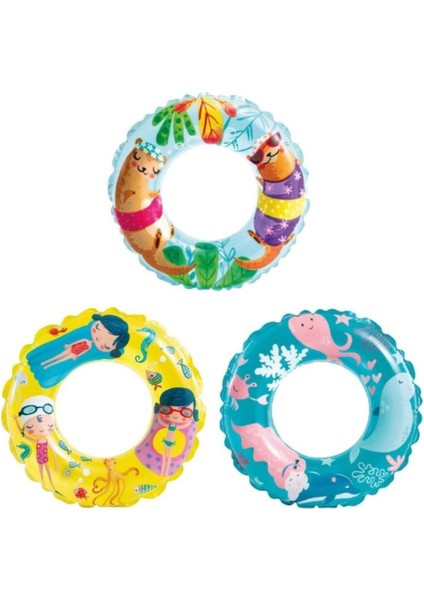 Renkli ve Desenli 61CM Deniz Simit, Şık ve Eğlenceli Tasarım