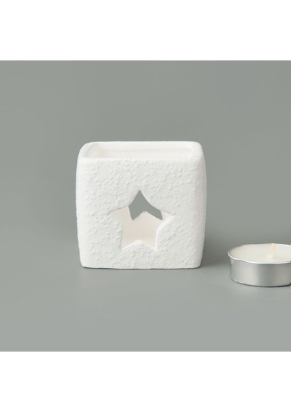 Beyaz Love Mumluk, 6x6 Cm, Renkli ve Şık Dekorasyon Ürünü fiyatları