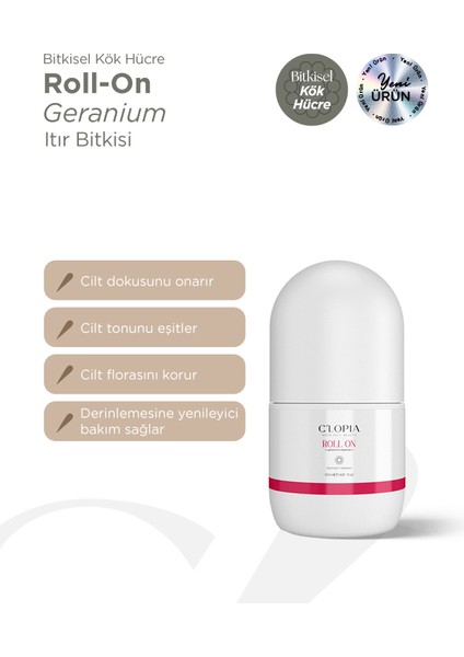 Roll-On Itır Yağı Vit-E, Geranium