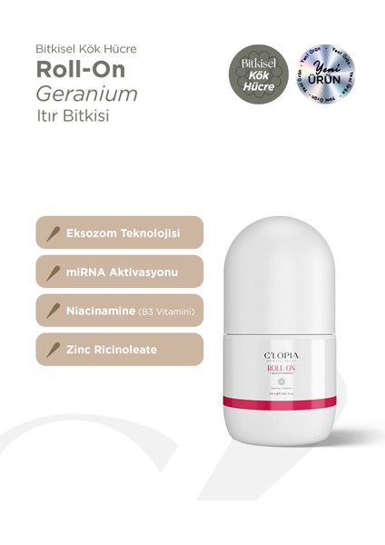 Roll-On Itır Yağı Vit-E, Geranium
