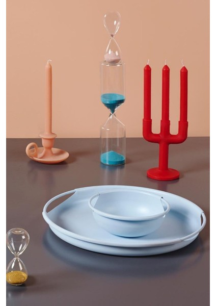 Turuncu Vintage Şamdan 27,5X11,5 Cm, Şık ve Modern Tasarım