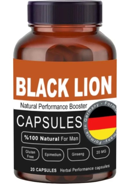 Black Lion Men Booster Erkeklere Özel Sertlik Performanse 20'li