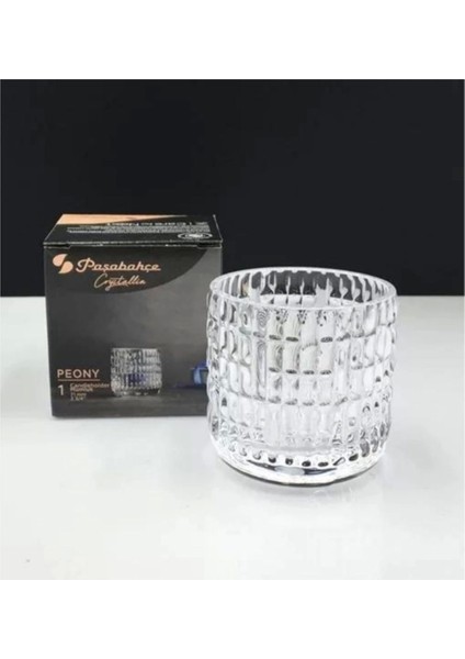 Şeffaf Cam Mumluk 7cm, Dekoratif ve Zarif Tasarım