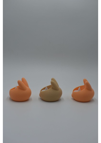 Turuncu 3D Tavşan Figürlü Dekoratif Mini Kutu, Şık ve Sevimli Ev Dekorasyonu. fırsatları