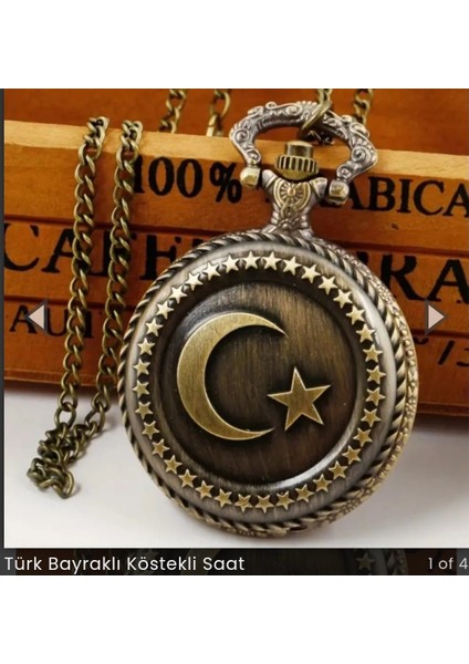 Türk Bayraklı Köstekli Saat