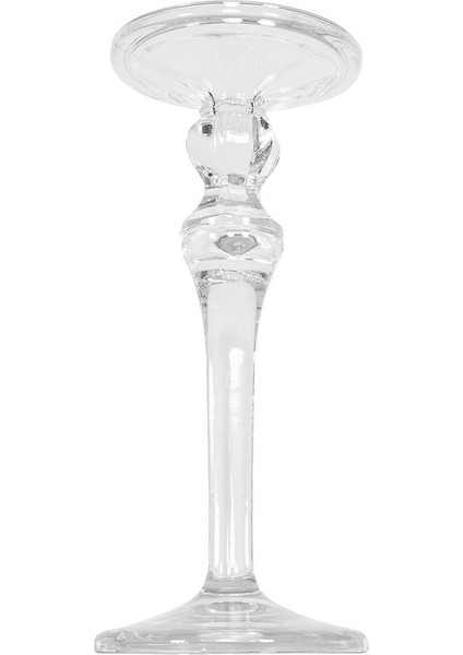 Şeffaf Akrilik Mumluk, 12,5X30CM, Şık ve Dayanıklı Dekor Ürünleri