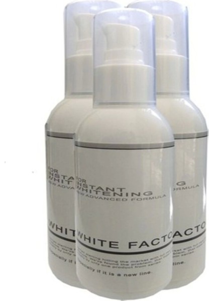 Kişisel Ecza White Factor For Instant Whitening Cilt Beyazlatıcı Masaj Bakım Kremi 120 ml x 3 Adet