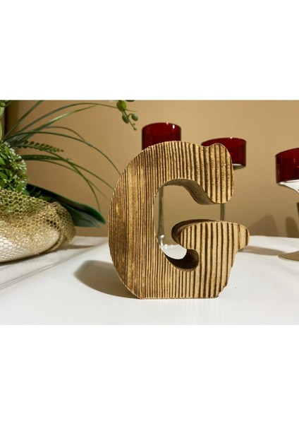 Kişiye Özel Harf Mumluk G Harfi, Doğal ve Şık Dekorasyon Ürünü fiyatları