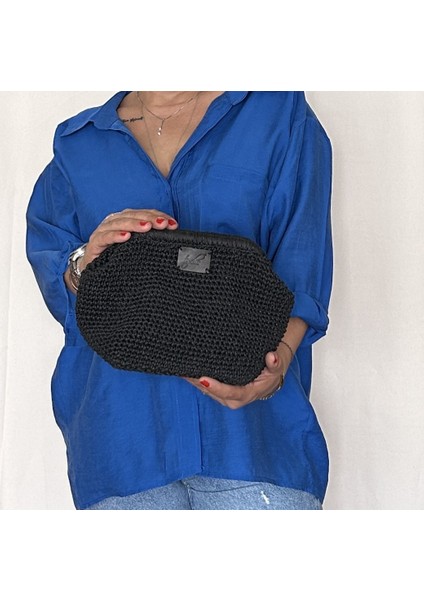 Iris Kadın Burslu Astarlı Kağıt Ip Çanta , Hasır Örgü Clutch, El Çantası, Portföy fiyatları