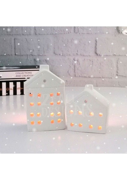 2'li Beyaz Ev Dekor Mumluk Seti, Şık ve Zarif Tasarım modelleri