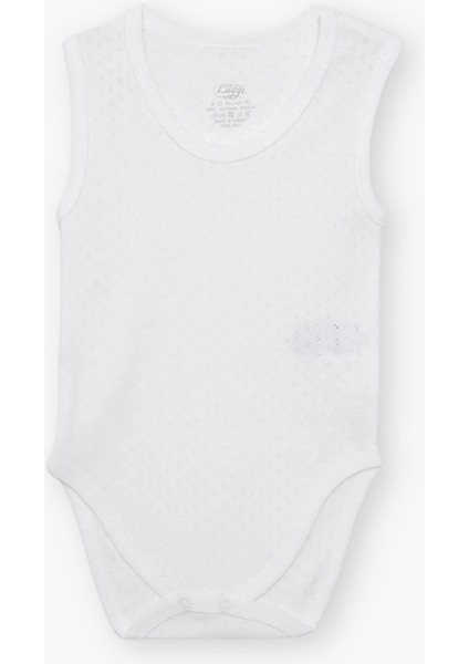 Yenidoğan - 5 Yaş Bisiklet Yaka Pamuklu Erkek Bebek Jakarlı Çıtçıtlı Body 5'li LG-2048-3