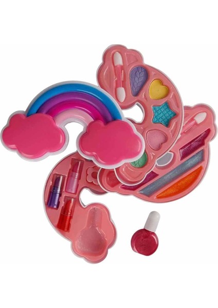 2601 Sun-Rst-Prp-Güzellik Set Makyaj Gökkuşağı Şekilli 3 Katmanlı