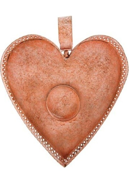 Pudra Metal Kalpli Mumluk 17X5 Cm, Şık ve Şeffaf Dekorasyon Ürünü