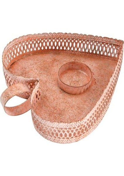 Pudra Metal Kalpli Mumluk 17X5 Cm, Şık ve Şeffaf Dekorasyon Ürünü modelleri