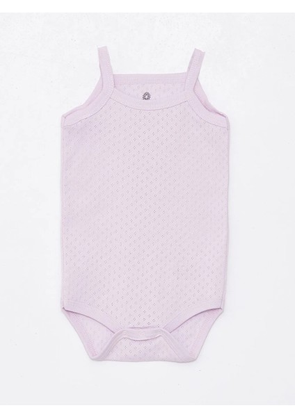 Yenidoğan - 5 Yaş Kare Yaka Pamuklu Ip Askılı Kız Bebek Jakarlı Çıtçıtlı Body 3'lü LG-2047-1 fiyatları