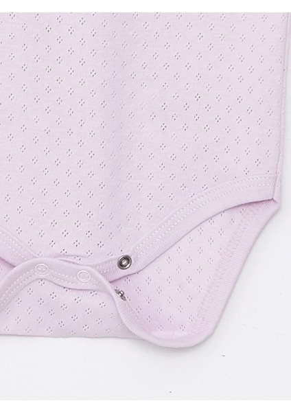 Yenidoğan - 5 Yaş Kare Yaka Pamuklu Ip Askılı Kız Bebek Jakarlı Çıtçıtlı Body 3'lü LG-2047-1 indirimleri