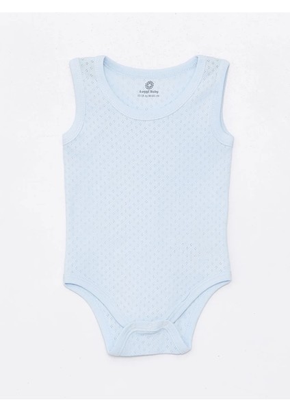 Yenidoğan - 5 Yaş Bisiklet Yaka Pamuklu Erkek Bebek Jakarlı Çıtçıtlı Body 3'lü LG-2048-1 fiyatları