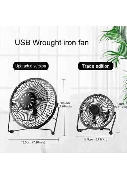 Metal Ayarlanabilir Masaüstü Ev/ofis Kullanımı Için Uygun USB Serinletici Soğutucu Vantilatör Fan