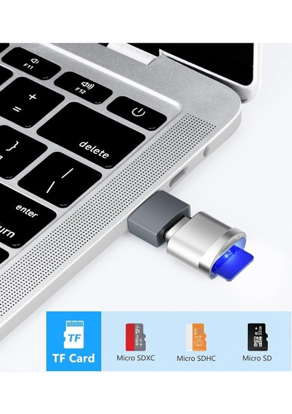 Type-C To Micro Sd/tf Card Reader Iphone/samsung/xiaomi/macbook/ipad/tablet/pc Uyumlu Metal Çevirici fiyatları