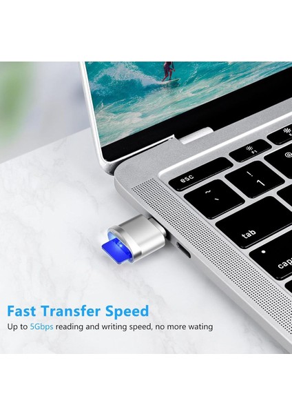 Type-C To Micro Sd/tf Card Reader Iphone/samsung/xiaomi/macbook/ipad/tablet/pc Uyumlu Metal Çevirici modelleri