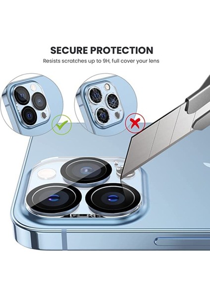 iPhone 14 Pro/14 Pro Max Uyumlu Kamera Koruyucu Temperli Cam Çizilmelere Karşı Dayanıklı Kamera Lens fırsatları