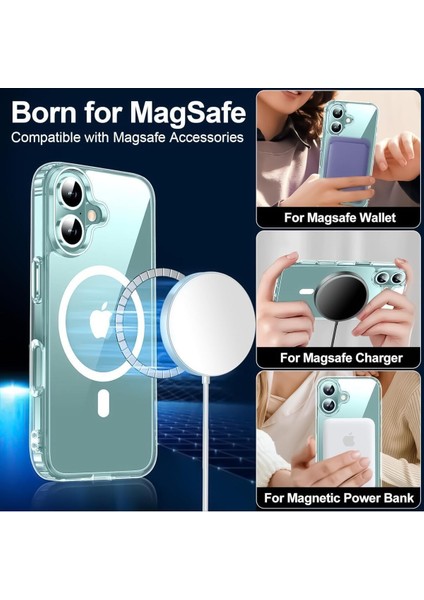 iPhone 16 Uyumlu Kılıf Kamera Koruma Camı Ekran Koruyucu Şeffaf Magsafe Temperli Cam Koruma fırsatları