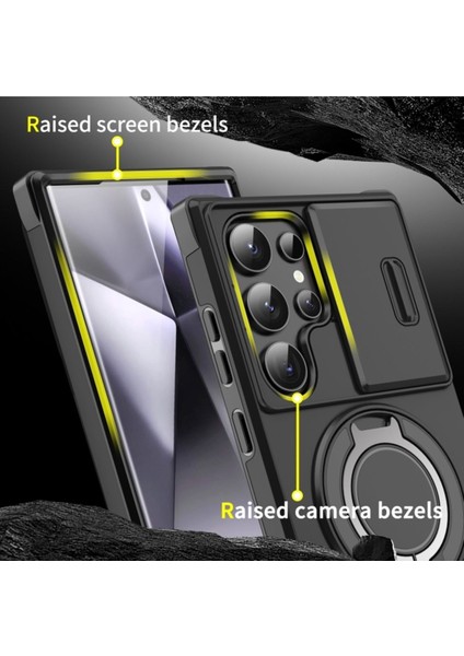Samsung Galaxy A15 Uyumlu Kılıf Kamera Korumalı Sürgülü 360 Dönebilen Magsafe Stand Tank Kapak fırsatları