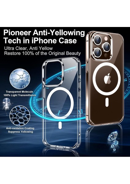 iPhone 15 Pro Max Uyumlu Kılıf Kamera Koruma Camı Ekran Koruyucu Şeffaf Magsafe Temperli Cam Koruma fırsatları