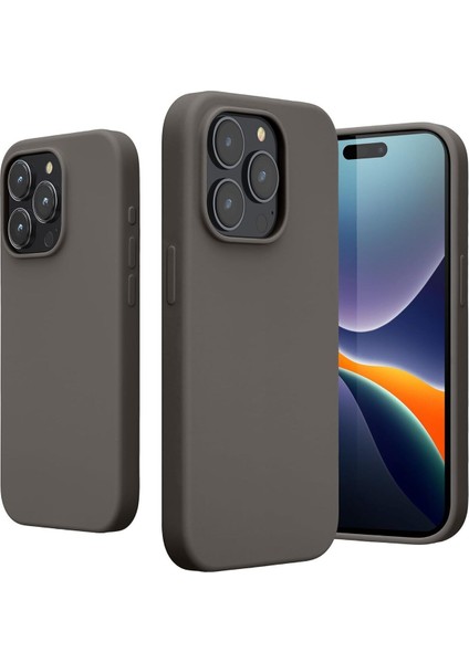 Yüksek Kaliteli iPhone 16 Pro Max Uyumlu Kılıf Liquid Silikon Renkli Mat Lekelere Dayanıklı Kaymaz