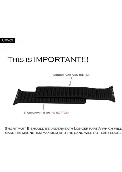 Apple Watch 9 8 7 6 5 4 3 2 1 Se 42MM/44MM/45MM/49MM Uyumlu Kordon Mıknatıslı Magnetli Deri Kordon