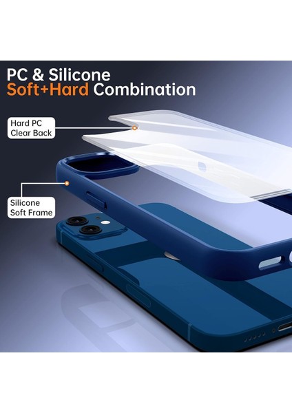 iPhone 11 Uyumlu Kılıf Kamera Çevresi Metal Sararmaya Karşı Dayanıklı Koruyucu Silikon Kapak