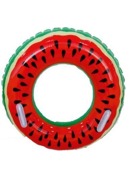 Renkli Tutunmalı Karpuz Simit 86 Cm, Eğlenceli ve Yumuşak Tasarım