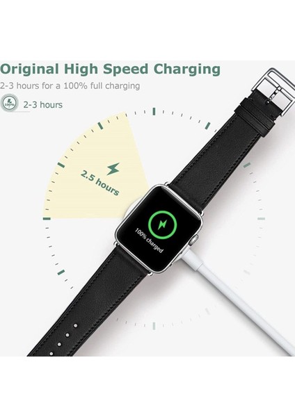 Apple Watch 9 8 7 6 5 4 3 2 1 Uyumlu Şarj Cihazı Manyetik Şarj Kablosu USB Kablo Şarj Aleti