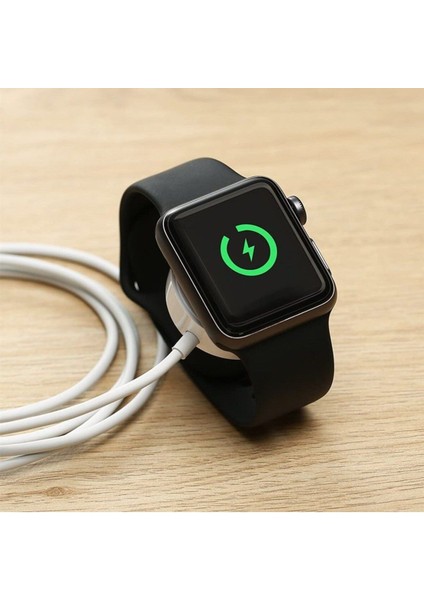 Apple Watch 9 8 7 6 5 4 3 2 1 Uyumlu Şarj Cihazı Manyetik Şarj Kablosu USB Kablo Şarj Aleti