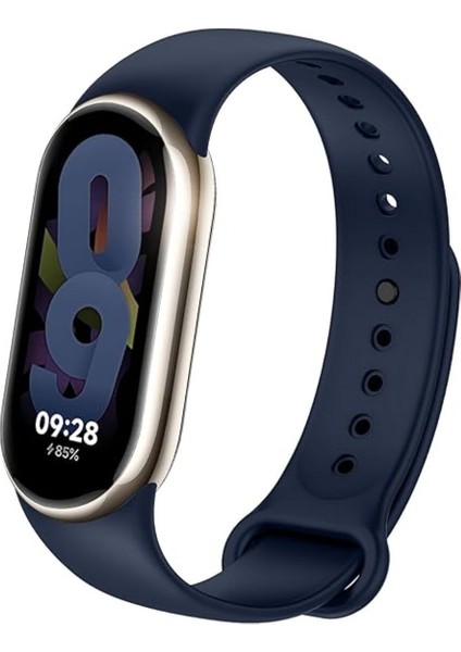 Xiaomi Mi Band 8 Uyumlu Kordon Liquid Silikon Ayarlanabilir Renkli Lekelere Dayanıklı Lansman Kordon