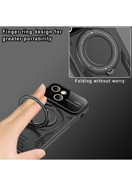 iPhone 15 Uyumlu Kılıf Magsafe Standlı Kamera Lens Korumalı Darbelere Dayanıklı Renkli Tank Kapak fırsatları