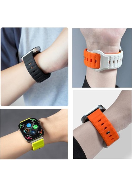 Huawei Watch Fit3 Uyumlu Kordon Liquid Silikon Ayarlanabilir Renkli Lansman Kordon modelleri