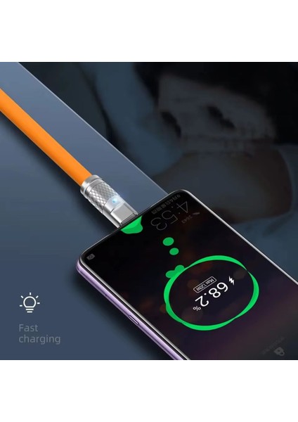 Samsung Galaxy S7/edge/s6/note4/s4/s3/j7/j5/a7/a5/c7/c5 Uyumlu 120W Micro Hızlı Şarj Kablosu Kopmaz