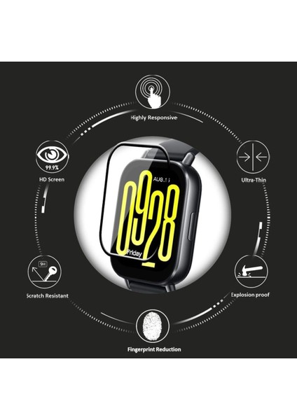 Xiaomi Redmi Watch 5 Active Uyumlu Ekran Koruyucu Çizilme ve Darbelere Dayanıklı Esnek Nano Koruma