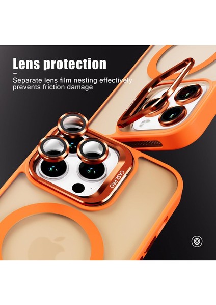 Yüksek Kalite iPhone 14 Pro Uyumlu Kılıf Renkli Kamera Lens Koruyucu Magsafe Silikon Mat Kapak fırsatları