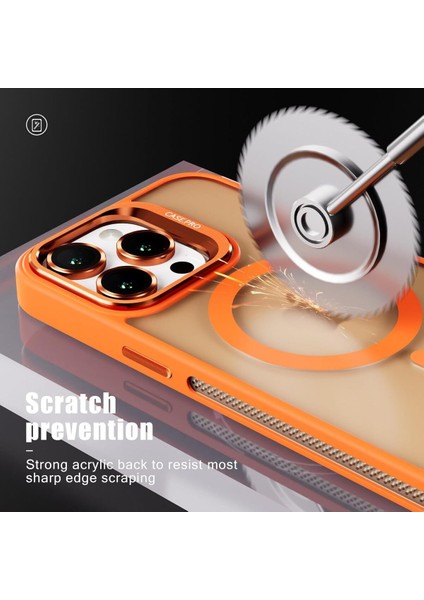 Yüksek Kalite iPhone 14 Pro Uyumlu Kılıf Renkli Kamera Lens Koruyucu Magsafe Silikon Mat Kapak