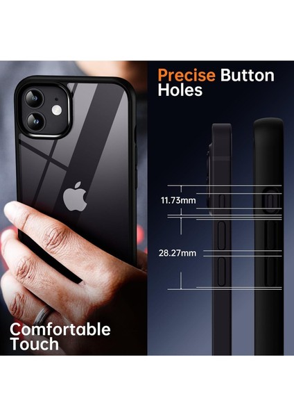 iPhone 11 Uyumlu Kılıf Kamera Çevresi Metal Sararmaya Karşı Dayanıklı Koruyucu Silikon Kapak indirimleri
