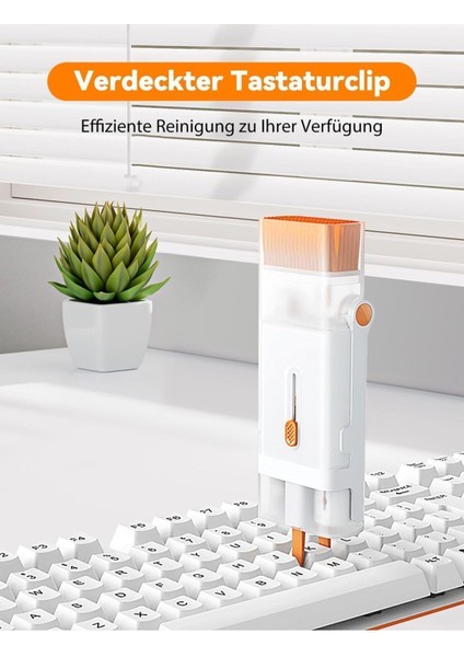 Çok Fonksiyonlu Katlanabilr Telefon Standı Telefon/airpods/kulaklk/pc/klavye Temizleme Temizlik Kiti