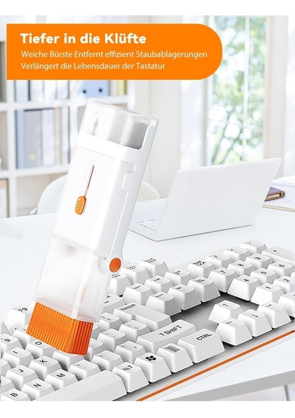 Çok Fonksiyonlu Katlanabilr Telefon Standı Telefon/airpods/kulaklk/pc/klavye Temizleme Temizlik Kiti