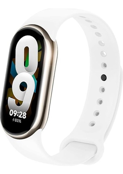 Xiaomi Mi Band 9 Uyumlu Kordon Liquid Silikon Ayarlanabilir Renkli Lekelere Dayanıklı Lansman Kordon