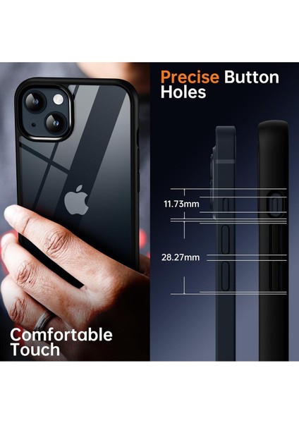 iPhone 13 Uyumlu Kılıf Kamera Çevresi Metal Sararmaya Karşı Dayanıklı Koruyucu Silikon Kapak indirimleri