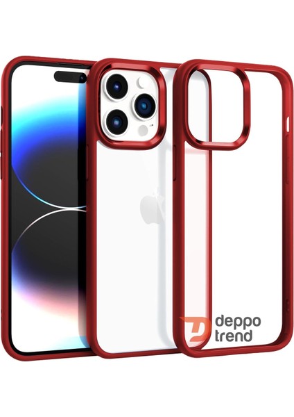 iPhone 13 Pro Max Uyumlu Kılıf Kamera Çevresi Metal Sararmaya Karşı Dayanıklı Koruyucu Silikon Kapak