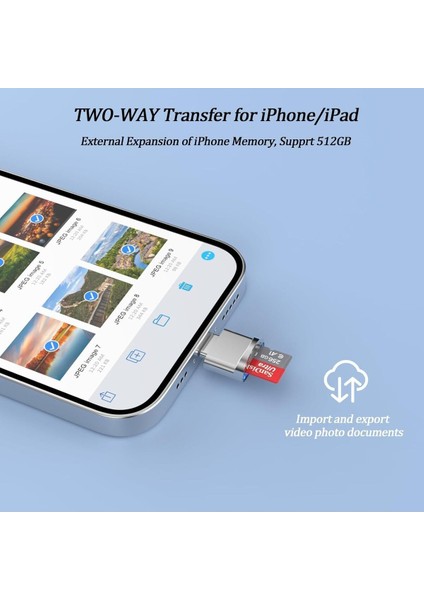 Lightning To Micro Sd/tf Card Reader Ipad/iphone 14/13/12/11/x/pro Max/plus Uyumlu Metal Çevirici fırsatları
