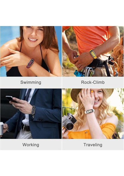 Xiaomi Mi Band 8 Uyumlu Kordon Liquid Silikon Ayarlanabilir Renkli Lekelere Dayanıklı Lansman Kordon