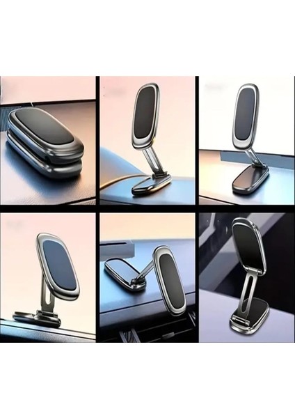 Tüm Telefonlarla Uyumlu Araç Içi Telefon Tutucu Güçlü Mıknatıslı Dönebilen Ayarlanabilir Katlanabilr fırsatları